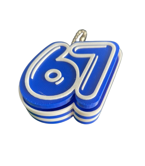 67 Clicker Keychain