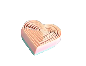 Rainbow Collapsible Heart Fidgets