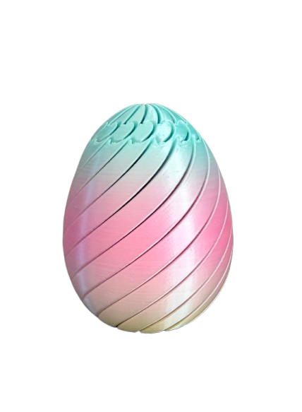 Silk Rainbow (Pastel) Spiral Egg Fidget