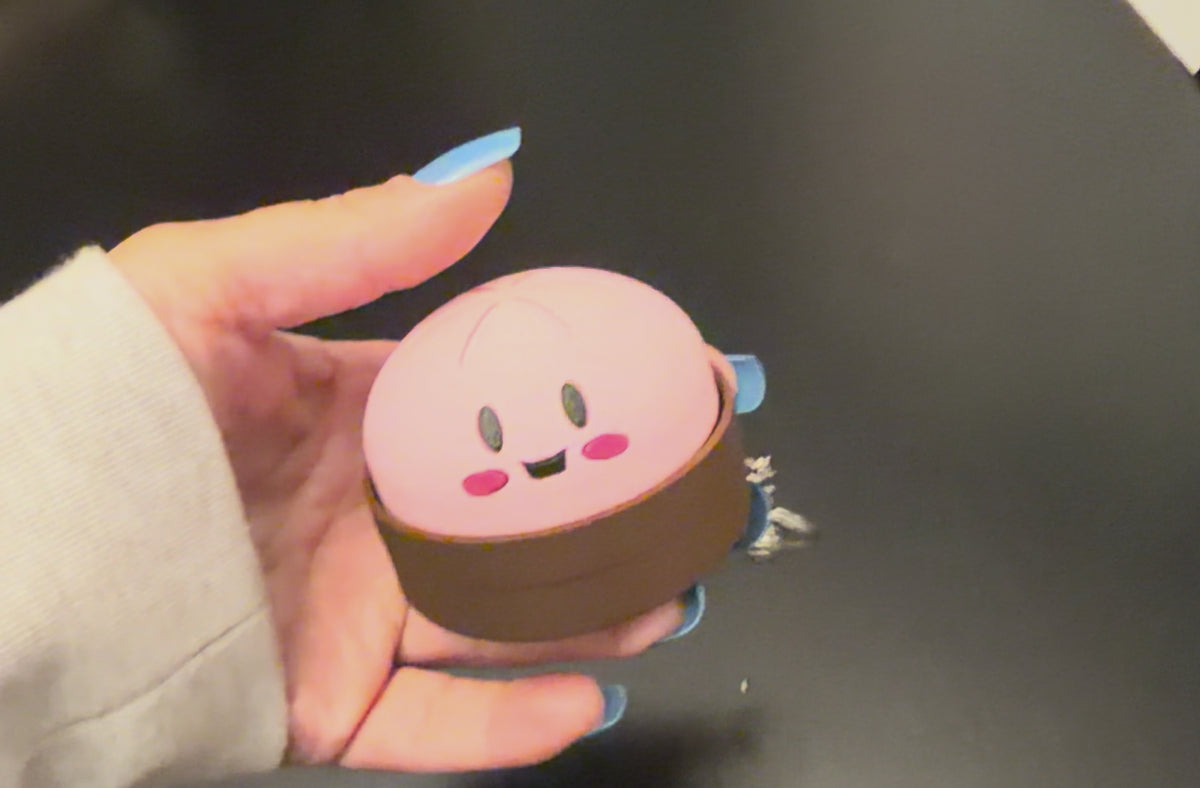 Dumpling Clicker Fidget Keychain