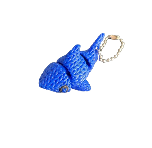 Articulated Shark Keychain